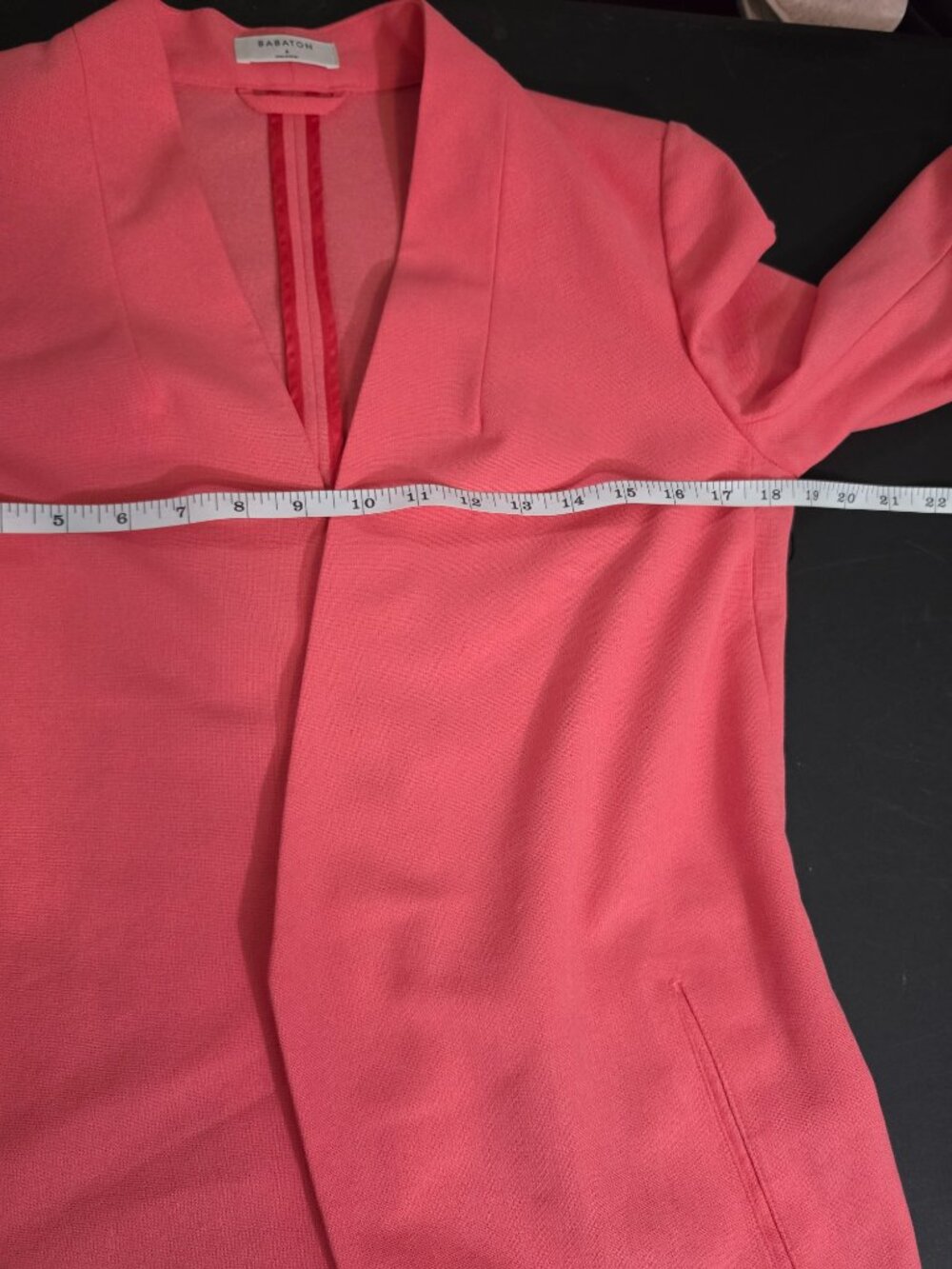 Artizia Babaton Peachy Coral Power Blazer - Size 6 - Picture 5 of 7